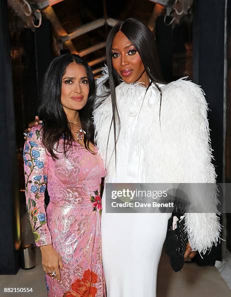 Salma Hayek Pinault and Naomi Campbell attend the mothers2mothers