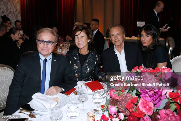 Table of Dior : Orlando, Sylvie Rousseau, Alexandre Arcady and Sabrina Guigui attend the Charity Gala to Benefit the "Princess Diya Kumari of Jaipur"...