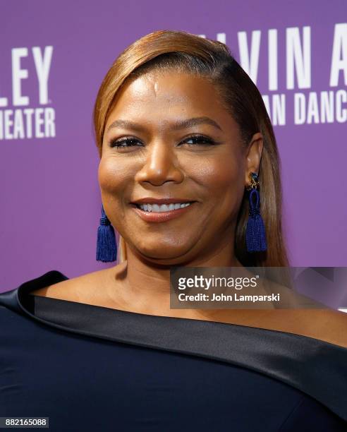 Actress/singer Queen Latifah attends Alvin Ailey's 2017 opening night Gala at New York City Center on November 29, 2017 in New York City.