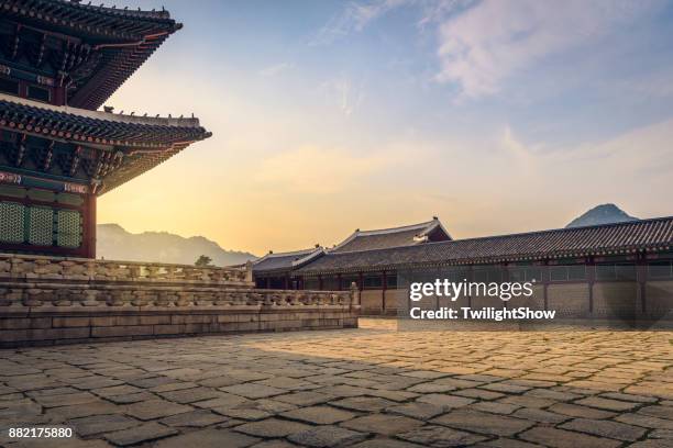 gyeongbokgung palace - gwanghwamun gate stock pictures, royalty-free photos & images