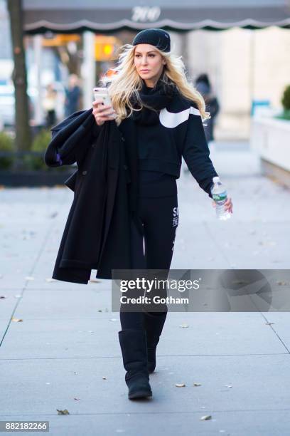 Louise Linton is seen in the Upper East Side on November 29, 2017 in New York City.