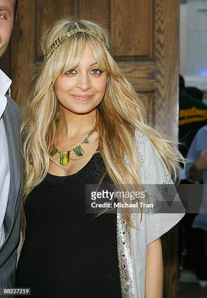 Nicole Richie arrives at the House of Harlow 1960 & Clandestine Industries fashion show held at Boulevard3 on June 4, 2009 in Hollywood, California.