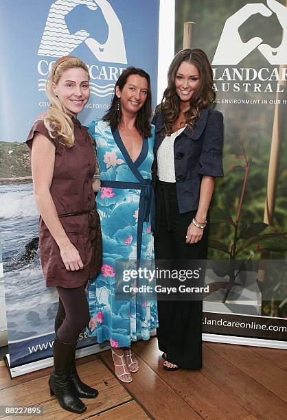 Susie Maroney, Layne Beachly and Erin McNaught attend the Landcare Australia World Environment Day launch luncheon at Quayside Brassiere on June 5,...