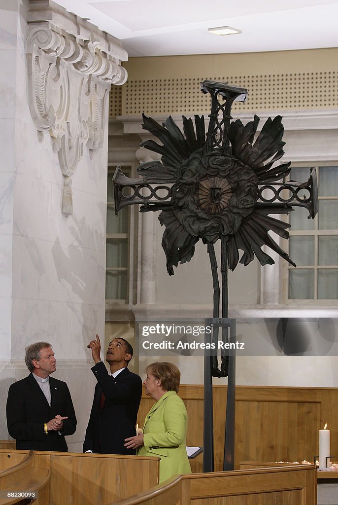 US President Obama Visits Dresden