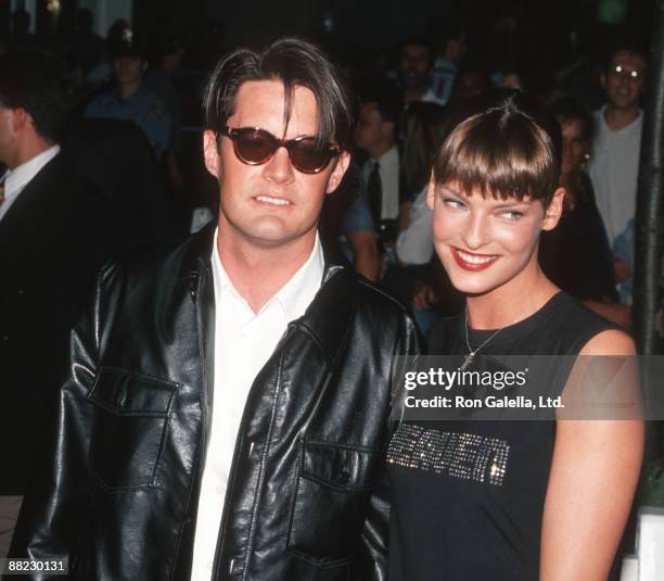 Kyle MacLachlan and Linda Evangelista