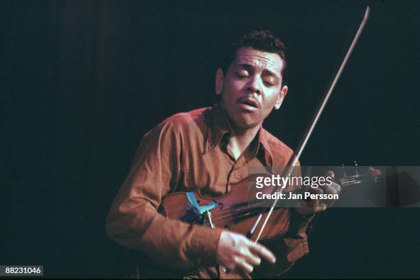 Sugarcane Harris of John Mayall's Bluesbreakers performing on stage in Copenhagen in 1971.