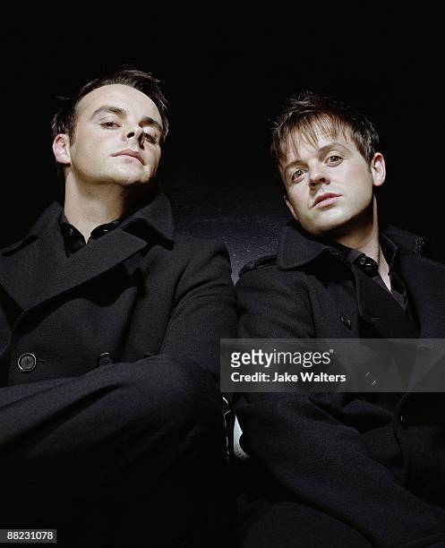 Tv presenters Anthony McPartlin & Declan Donnelly aka Ant & Dec pose for a portrait shoot for the Guardian Weekend magazine in London on August 18,...