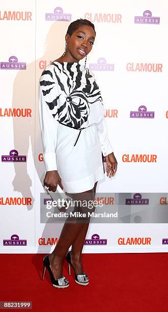 Estelle attends the Glamour Women of the Year Awards at Berkeley Square Gardens on June 2, 2009 in London, England.