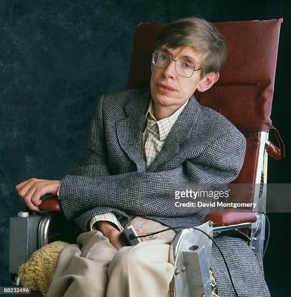 British theoretical physicist Stephen Hawking, Cambridge, January 1993.