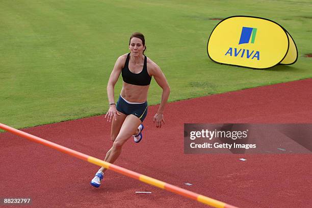 Kelly Sotherton during the Aviva GB and Northern Ireland Team warm weather Camp at the High Performance Institute of Sport on January 12,2009 in...