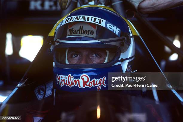Patrick Tambay, Renault RE50, Grand Prix of Brazil, Jacarepagua, 25 March 1984.