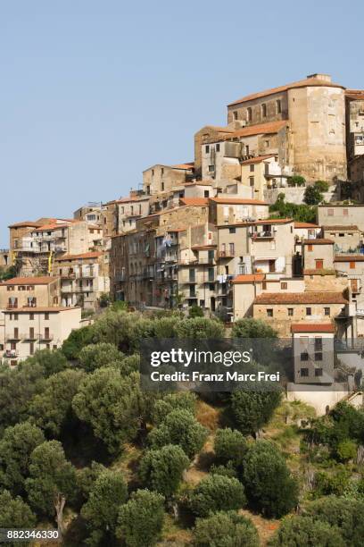 pisciotta, cilento, campania, italy - pisciotta stock-fotos und bilder