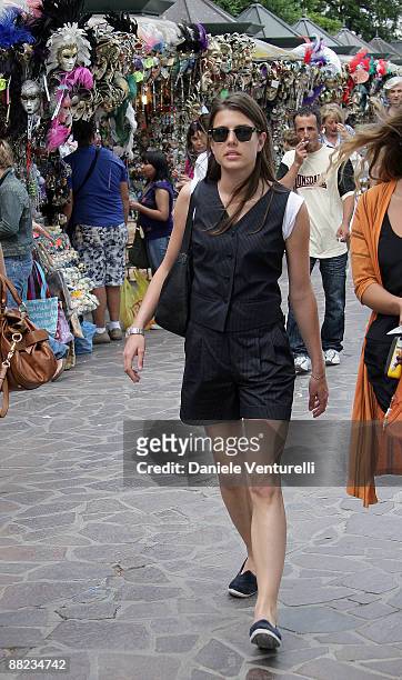 Charlotte Casiraghi sighting at the 2009 Venice Biennale on June 5, 2009 in Venice, Italy.