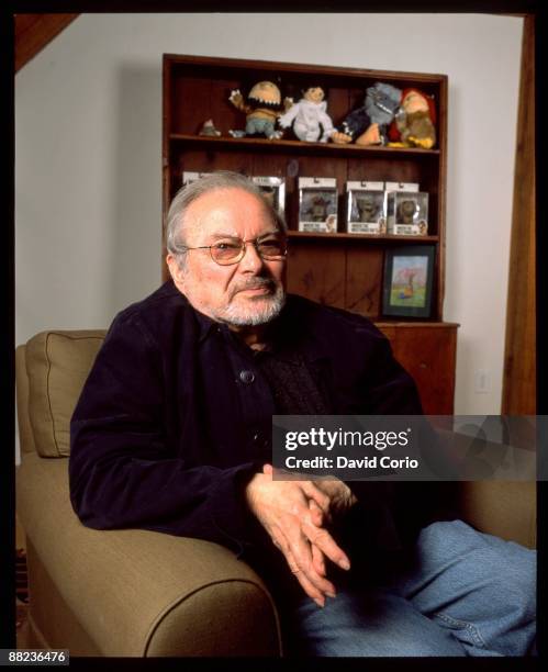 Author Maurice Sendak poses for a portrait at his home on September 7, 2003 in Connecticut.