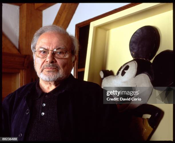 Author Maurice Sendak poses for a portrait at his home on September 7, 2003 in Connecticut.