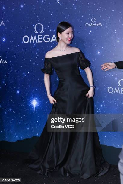 Actress Liu Shishi attends the promotional event for Omega on November 29, 2017 in Beijing, China.