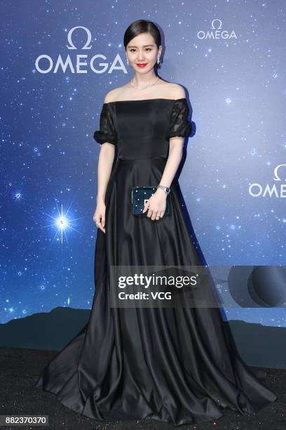 Actress Liu Shishi attends the promotional event for Omega on November 29, 2017 in Beijing, China.