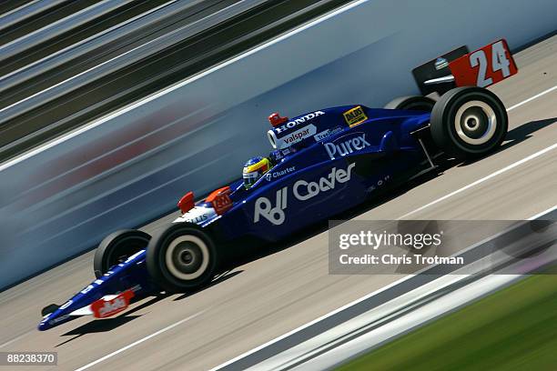 Mike Conway, drives the Dreyer & Reinbold Racing Dallara Honda during practice for the IRL IndyCar Series Bombardier Learjet 550k on June 5, 2009 at...