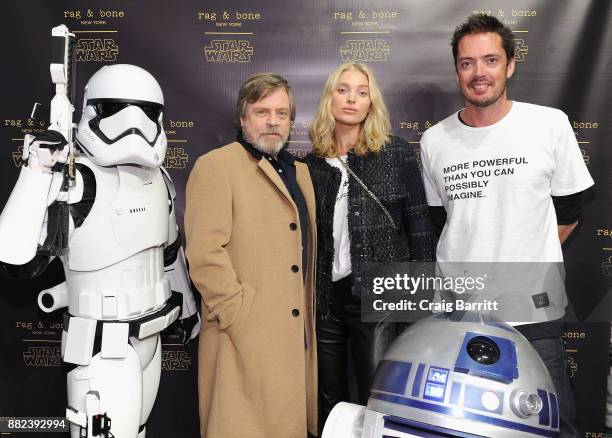 Actor Mark Hamill, model Elsa Hosk and designer Marcus Wainwright attend as rag & bone and Disney celebrate the launch of the rag & bone X Star Wars...