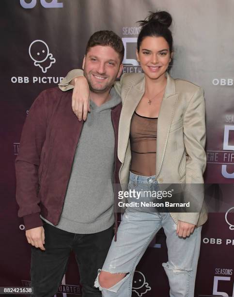 President and CEO OBB Pictures Michael Ratner and Kendall Jenner attend the premiere of OBB Pictures and go90's "The 5th Quarter" at United Talent...