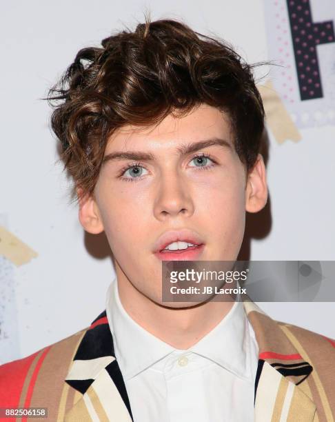 Aidan J. Alexander attends the premiere of The Orchard and Fine Brothers Entertainment's 'F*&% The Prom' on November 29, 2017 in Los Angeles,...