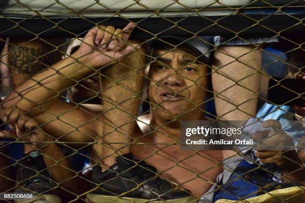 Fan of Gremio looks on after the second leg match between Lanus and Gremio as part of Copa Bridgestone Libertadores 2017 Final at Ciudad de Lanus...