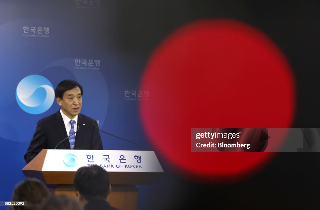 Bank Of Korea Governor Lee Ju Yeol At Rate Decision Meeting