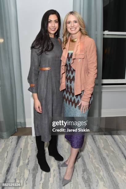 Stephanie Nass and Anne Huntington attend AVENUE celebrates the "Not It" Girls of the Art World on November 29, 2017 at 101 West 78th Street in New...