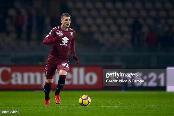 Lyanco of Torino FC in action during the TIM Cup football match between Torino FC and Carpi FC. Torino FC won 2-0 over Carpi FC.