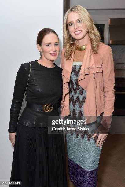 Bettina Prentice and Anne Huntington attend AVENUE celebrates the "Not It" Girls of the Art World on November 29, 2017 at 101 West 78th Street in New...