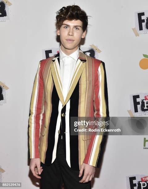 Actor Aidan J. Alexander attends the premiere of The Orchard and Fine Brothers Entertainment's "F*&% The Prom" at ArcLight Hollywood on November 29,...