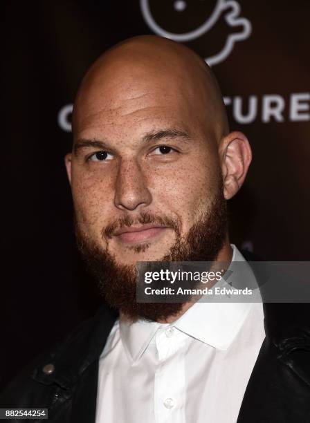 Basketball player Taylor Griffin arrives at the premiere of OBB Pictures and go90's "The 5th Quarter" at United Talent Agency on November 29, 2017 in...