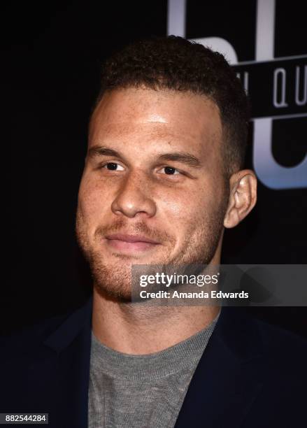 Player Blake Griffin arrives at the premiere of OBB Pictures and go90's "The 5th Quarter" at United Talent Agency on November 29, 2017 in Beverly...