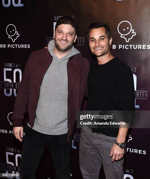 Pictures President and CEO Michael D. Ratner and executive producer Jason Berger arrive at the premiere of OBB Pictures and go90's "The 5th Quarter"...