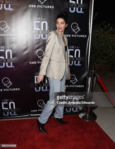 Model Kendall Jenner arrives at the premiere of OBB Pictures and go90's "The 5th Quarter" at United Talent Agency on November 29, 2017 in Beverly...