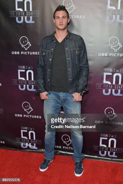 Danilo Gallinari attends the premiere of OBB Pictures and go90's 'The 5th Quarter' at United Talent Agency on November 29, 2017 in Beverly Hills,...