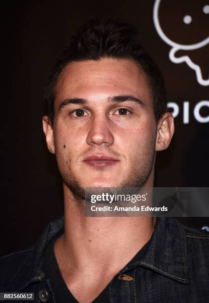 Player Danilo Gallinari arrives at the premiere of OBB Pictures and go90's "The 5th Quarter" at United Talent Agency on November 29, 2017 in Beverly...
