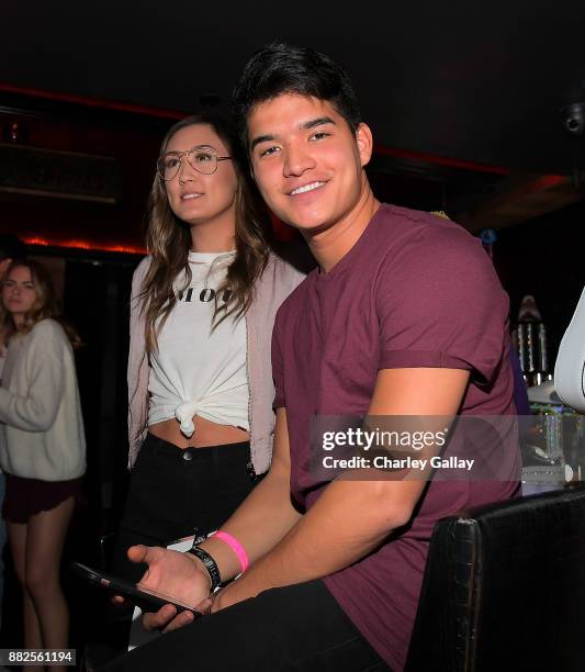 Alex Wassabi and Lauren Riihimaki attend Call It Spring takes over HYDE Lounge to host young Hollywood's finest for the Lakers vs. Warriors NBA Game...