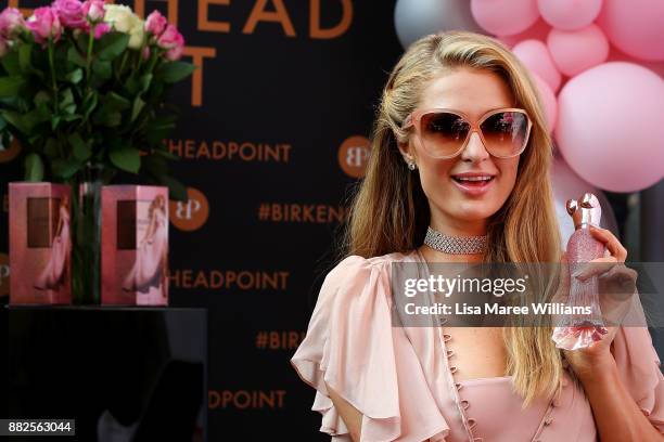 Paris Hilton at the launch of her new fragrance Rose Rush on November 30, 2017 in Sydney, Australia.