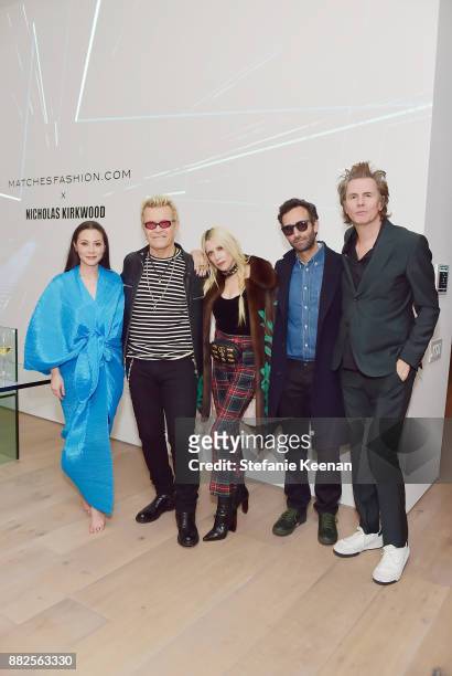 China Chow, Billy Idol, Gela Nash-Taylor, Alex Israel and John Taylor attend Nicholas Kirkwood and China Chow Host A Dinner For Matches Fashion on...
