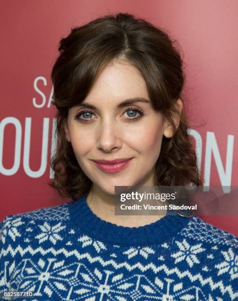 Actress Alison Brie attends SAG-AFTRA Foundation Conversations screening of "GLOW" at SAG-AFTRA Foundation Screening Room on November 29, 2017 in Los...