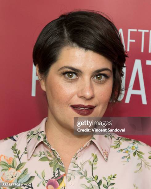 Actress Rebekka Johnson attends SAG-AFTRA Foundation Conversations screening of "GLOW" at SAG-AFTRA Foundation Screening Room on November 29, 2017 in...