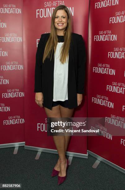 Actress Marianna Palka attends SAG-AFTRA Foundation Conversations screening of "GLOW" at SAG-AFTRA Foundation Screening Room on November 29, 2017 in...