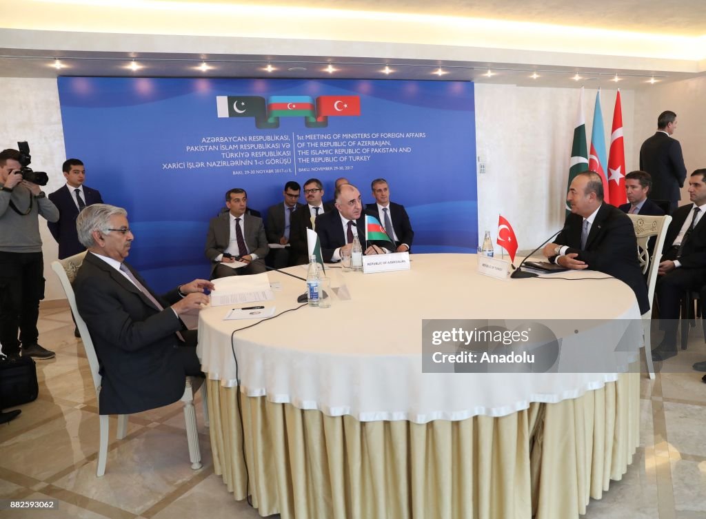 Turkey-Azerbaijan-Pakistan Foreign Ministers' meeting in Baku