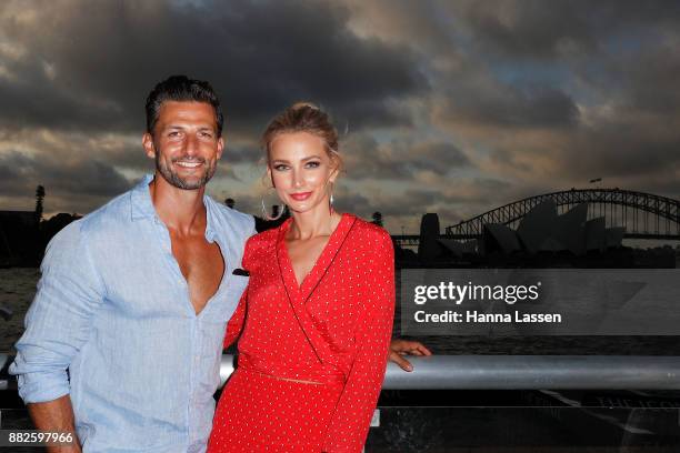 Anna Heinrich and Tim Robards arrive ahead of THE ICONIC Swim Show 2017 on November 30, 2017 in Sydney, Australia.