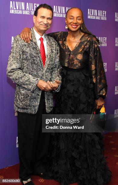 Khephra Burns and Susan L. Taylor attend Alvin Ailey's 2017 Opening Night Gala at New York City Center on November 29, 2017 in New York City.