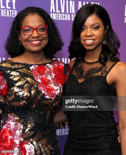 Paulette Bradnock and daughter attend Alvin Ailey's 2017 Opening Night Gala at New York City Center on November 29, 2017 in New York City.