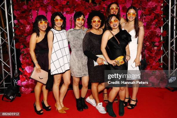 Guests arrive ahead of the NZ TV Awards at Sky City on November 30, 2017 in Auckland, New Zealand.