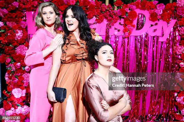 Guests arrive ahead of the NZ TV Awards at Sky City on November 30, 2017 in Auckland, New Zealand.