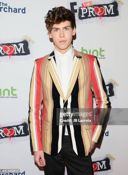 Aidan J. Alexander attends the premiere of The Orchard and Fine Brothers Entertainment's 'F*&% The Prom' on November 28, 2017 in Los Angeles,...